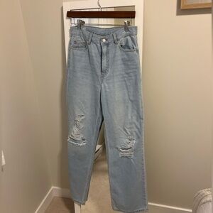 Dr denim echo light wash distressed jeans